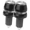 BMLGPGBCDW Per Ducati Per Monster 696 600 937 620 797 795 Per Hypermotard 950 698 Tappo Di Bilanciamento Manubrio Moto Da 7/8 22mm Tappo terminale cappuccio manubrio(Argento)