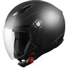 Amato Moto CASCO JET MPH STAR SCOOTER CON VISIERA NERO OPACO (XS)