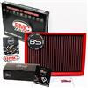 B&S Kit Filtro Aria Sportivo Aspirazione Rigenerabile Lavabile FB290/01 con Profumatore Interni