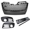 goingfast Griglia Maschera Calandra + Griglie Fendinebbia Per VW Golf 5 GTI GT R-Line