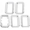 AJHJET Griglia Anteriore Auto Anteriore Griglie Corsa Griglia Della Maglia Decorazione Copertura Per Suzuki Per Jimny 3/5 Porte 2019-2022 2023 2024 2025 2026 Griglia paraurti(5 Door chrome)