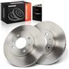Frankberg Set di dischi freno incl. 2x Dischi Freno Anteriore Ventilato | Compatibile con i10 BA IA i10 PA Picanto TA Picanto SA i10 Replace# 5171207500,517120X500 Diametro241mm