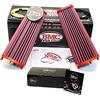B&S Kit Filtro Aria Sportivo Aspirazione Rigenerabile Lavabile FB750/04 con Profumatore Interni