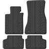 Gledring Tappetini in Gomma Compatibile con BMW Serie 5 G30/G31 2017-2023 (Profilo T 4-Parti + clip di Montaggio)