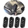 GTLM 4 Pezzi 11.7mm Foro EPDM 4 Fori Gancio di Scarico Ammortizzatore Marmitta Regolabile per Tubo di Scarico,Universale Staffa di Scarico per La Maggior Parte delle Auto Camion SUV (4 Pezzi)