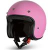CRUIZER Casco Jet Moto Scooter Glitter Fuxia Rosa (L)