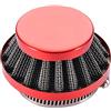 GOOFIT Filtro dell'Aria Universale 42mm Sostituzione per 2 Stroke 43cc 47cc 49cc Scooter ATV Mini Pocketbike Mini Quad Red