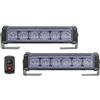 Biqing [2 in 1]Biqing Luce Stroboscopica Lampeggiante di Emergenza con Interruttore,12V/24V Lampade per Segnalatori Pericolo 18W Luci Lampeggianti Strobo 9 Modes Spia Della Griglia di Avvertimento(Blu Rosso)