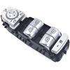 DKAEUK BZWS022 Interruttore Finestrino Elettrico per Lato Guidatore Nero Cromo Compatibile con A2139054803 A2229052004