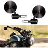 LOKLISUM Specchietti Moto Manubrio 7/8 Specchietti Retrovisori Bar End CNC Universali il giro Specchietti Laterali Moto Compatibile per Cruiser Scooter Bobber Chopper Sport Bike Dirt Bike