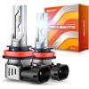 SEALIGHT H11 LED Fog Light, 12000LM 6500K H8 H9 H16 600% Brightness, mini tamaño 1:1 100%, adecuado para camiones, coches, motorcycles, Low Beam and Bright High Beam, repuestos Halogen Lamps, Pack de