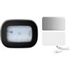 Ywdiml - Plafoniera per interni auto, senza fili, a LED, magnetica, con USB ricaricabile, accessori per illuminazione interna auto, universale per camper e roulotte (Nero)