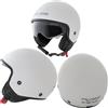 A-Pro Casco Jet Scooter Moto Omologato ECE 22-06 Visiera Parasole Bianco XL