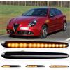 SONRUIJIE Kit Freccia Led Indicatore di Direzione Laterale Ambra Luce,Compatibile Con 940 Alfa Romeo Giulietta Hatchback Tipo 2010-2020, Lente Fume Con Luce Ambra Dinamica Impermeabile IP68, 2 pezzi