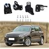Gettimore Kit di riparazione per staffa faro anteriore destro compatibile con Volkswagen Tiguan 2012-2017 modelli OEM 5N0998226B ABS nero