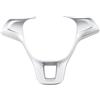 Rugnipw Accessori interni Per Golf 7 Per GTI MK7 Per POLO 2014 2015 Per Jetta MK6 2015 2016 Adesivo Per Rivestimento Volante Interno Auto modanature interne(Argento)