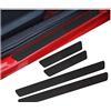 r2digital Sticker Adesivo BATTITACCO, Protezione SOGLIA Portiere 4 Pezzi, BATTI Tacco Modanatura in Fibra Carbonio, Compatibile con Fiat 500 X R L XL