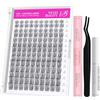 VEYESBEAUTY Ciglia Finte Kit Laminazione Ciglia Kit Eye-Catching Series Extension Ciglia Finte Ciuffetti Kit Lash Extension Kit Con Bond e Dispositivo Di Rimozione (Sweetie kit, 8-16mm)