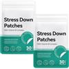 Uocasi Stress Down Patches | 2 X 30 Patches Support Du Stress Et De L'Anxiété | Formule Botanique À Base De Plantes, Autocollants Calmants D'Humeur, Patch De Soulagement De L'Anxiété Pour Hommes Et Femmes