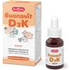 Buonavit D3K Integratore Vitamina D Bambini e Neonati 12 ml 400 UI al Giorno Vitamina D3 Gocce Con Vitamina K1 Supporta Sistema Immunitario Bambini, Ossa Denti Contagocce Senza Glutine e Lattosio