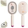 Generico Electric Spray Air Cushion Comb for Women,3-in-1 Detangling Rechargeable Essential Oil Hair Steam Brush,Anti-Static Misting Hair Brushing Tool with Red Light for Dry Frizzy Hairs (Pink)