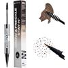 Sacheu Brow & Freckle STAY-N Gel Tinta per Sopracciglia & Penna per Lentiggini Finte — 2-in-1 a Lunga Tenuta e Resistente all'Acqua, Cruelty-Free & Vegan, Cafe Mocha