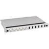 efbe Schott Scatola di giunzione 1U LCD 9/125µm OS2 esclusa -- 12 connettori separati/6 accoppiatori RAL7035