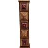 Gall&Zick Cassettiera con 5 cassetti, mini cassettiera in legno, decorazione colorata
