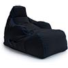 Game Over Bean Bag Chaise Longue per Video Gaming 120x65cm, Resistente all'acqua Schienale Poltrona a Sacco, Pouf Poltrona Sacco da Esterno con Tasche Laterali e Supporto per Cuffie (Fulmine Ceruleo)