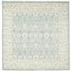 RugVista Ziegler Madison, Tappeto, 200 x cm, Quadrata, Pelo medio, Soggiorno, Sala da pranzo, Camera letto, Lavabile solo a secco, oeko_tex_100, Chiaro Blu/Bianco crema Beige