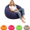 Bcuuozeeing Pouf gonfiabile - 103 x 60 cm, divano gonfiabile, per esterni, per interni, soggiorno, camera da letto, super morbido, poltrona relax, blu