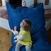 QSack Outd Oorer - Pouf per bambini, con imbottitura interna e qualità tedesca, 100 x 140 cm