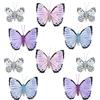 MIK Funshopping Farfalle decorative con clip per decorazioni colorate (set da 10 pezzi, colori pastello)