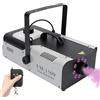 HANGKAI DMX 1500 W macchina per nebbia 2 l, 9 x 3 W 3 in 1 RGB LED per palcoscenico, fumo, macchina per nebbia con telecomando