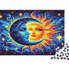 JWNDFKPVXZGL Luna e Sole Puzzle 1000 Pezzi per Adulti Cielo Stellato Gioco di Puzzle Relax Decorazione Casa 70x50cm/1000pcs