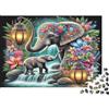 JWNDFKPVXZGL Elefante Decorativo Cascata Puzzle 1000 Pezzi Puzzle per Adulti Natura Puzzle per Famiglia 70x50cm/1000pcs