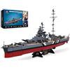 JMBricklayer Bismarck Navale 60015 Modello da Costruzione, 2537 Pezzi Nave WWII per Adulti, Modello MOC da Esposizione, Regalo per Appassionati 14+