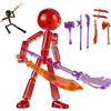 Generico Set Di Action Figure Da Collezione Con 7 Armi, Nuova Figura in Stop Motion 2026, Action Figure Snodabili, Bambola Meccanica A Figura Intera, Divertente Decorazione Da Scrivania (#C)