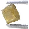 Sparkling Fancy Diamonds Diamante Naturale Grezzo Forma Cubo 0.20 carati Grigio-Giallo