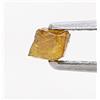 Sparkling Fancy Diamonds Diamante Grezzo Naturale Cubo 0.16 ct Colore Marrone