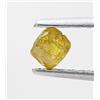 Sparkling Fancy Diamonds Diamante Naturale Grezzo Giallo Cube 0,13 Ct Pietra Naturale