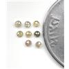 Sparkling Fancy Diamonds Lotto Diamanti Naturali Fancy Taglio Rose 0,24ct 8 pz, Forma Rotonda