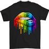 Gildan T-Shirt Gay Pride Day Arcobaleno LGBT 100% Cotone