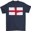 Gil dan Inghilterra Bandiera st Georges Giorno Rugby Calcio T-Shirt 100% Cotone