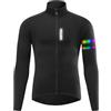 WOSAWE Giacca da ciclismo da uomo in pile giacca softshell termica giacca invernale antivento per ciclismo corsa escursionismo(Nero XL)