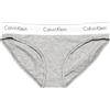 Calvin Klein Donna Slip Taglio Bikini Intimo, Grigio (Grey Heather), M