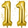 OFFCUP Helium Balloons, 40 Inches Number Balloons 11, Foil Birthday Balloon for Birthday Wedding Party Decorations Celebration Supplies (Gold)