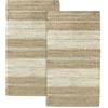 HAMID - Confezione di tappeti Nur Jute 2 pezzi x 150 x 80 cm, fibra di iuta naturale al 100%, tessuto a mano per soggiorno, sala da pranzo, camera da letto, corridoi, ingresso, (D3, 150x80 cm)