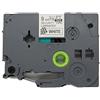 BROVACS 1 confezione di nastro adesivo di sicurezza nero su bianco, compatibile con Brother P-Touch TZ SE2 TZe SE2 9 mm 3/8 OPA1522