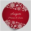 LARGE FORMAT 24 etichette adesive Natale chiudipacco 6 cm, grafica Natale 7
